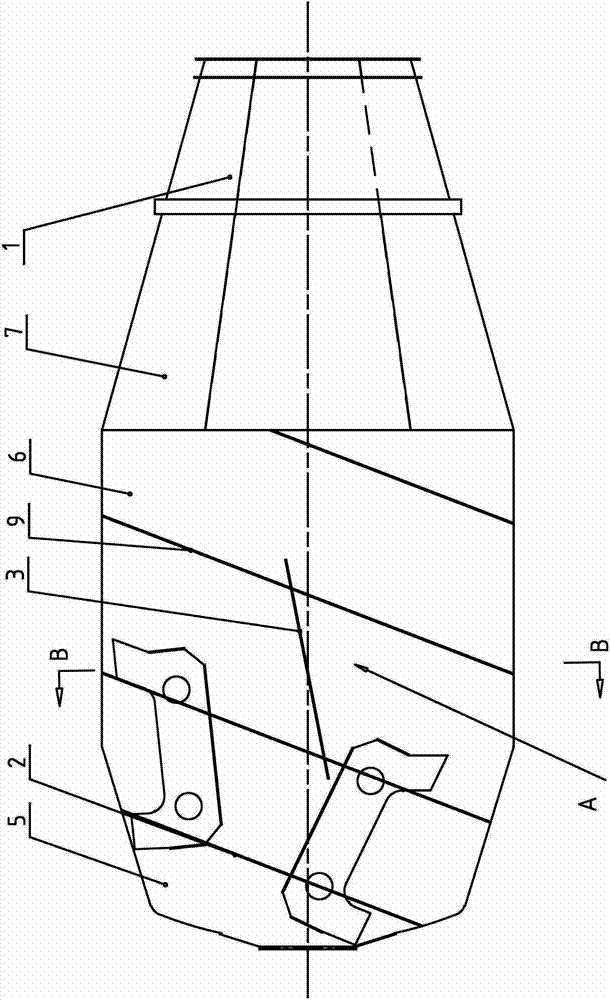 Truck-mixed concrete stirring drum