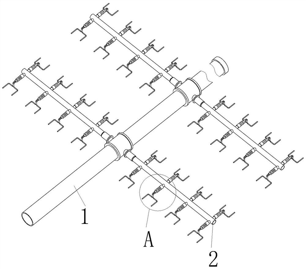 Drip irrigation device for vegetable planting and working method of drip irrigation device