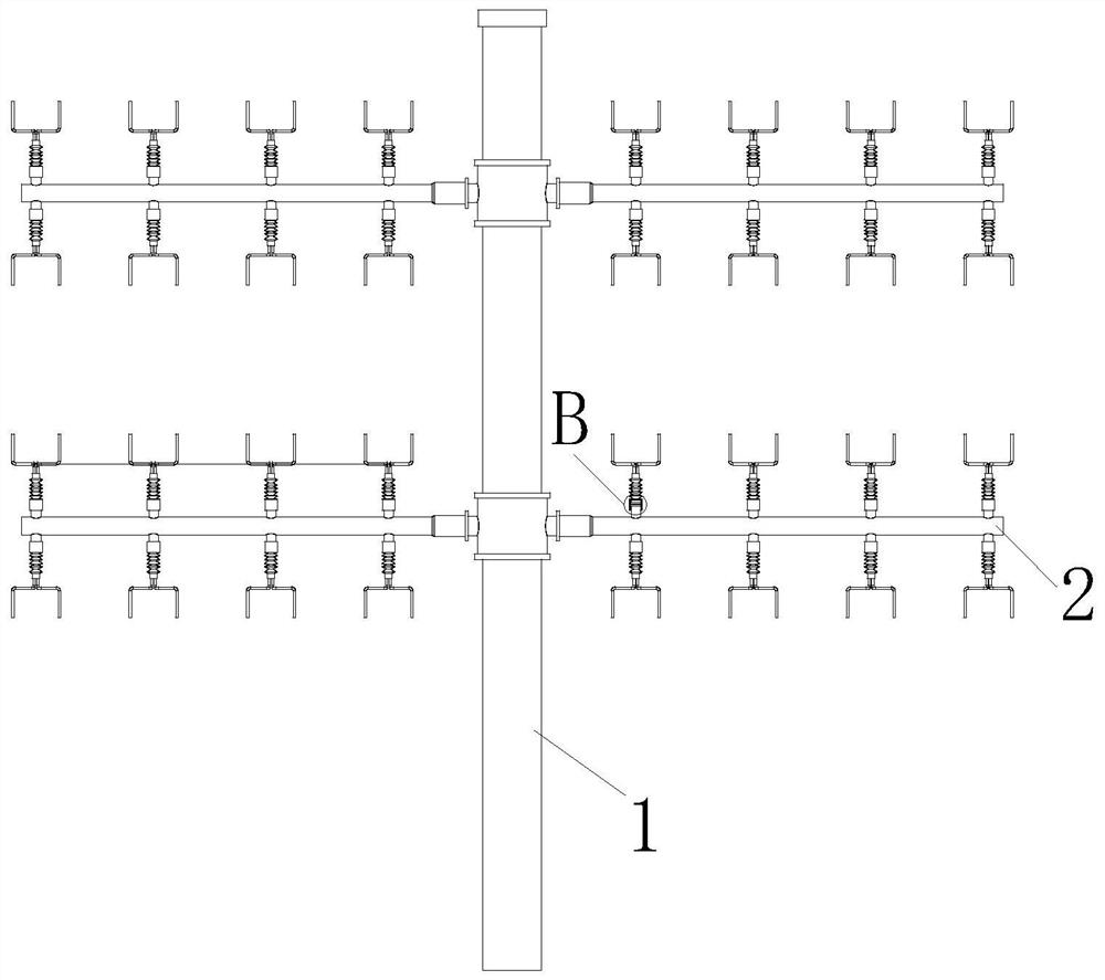 Drip irrigation device for vegetable planting and working method of drip irrigation device