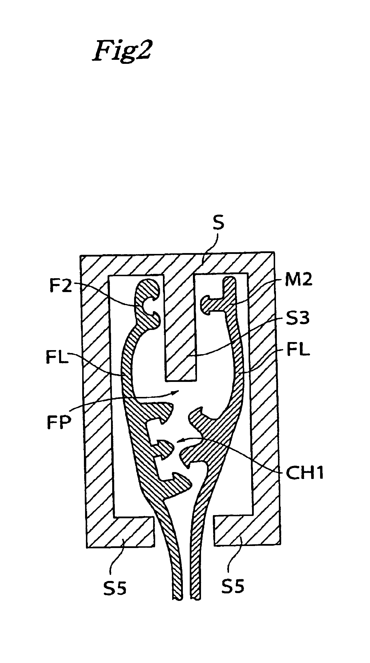 Plastic fastener with slider and bag body with plastic fastener