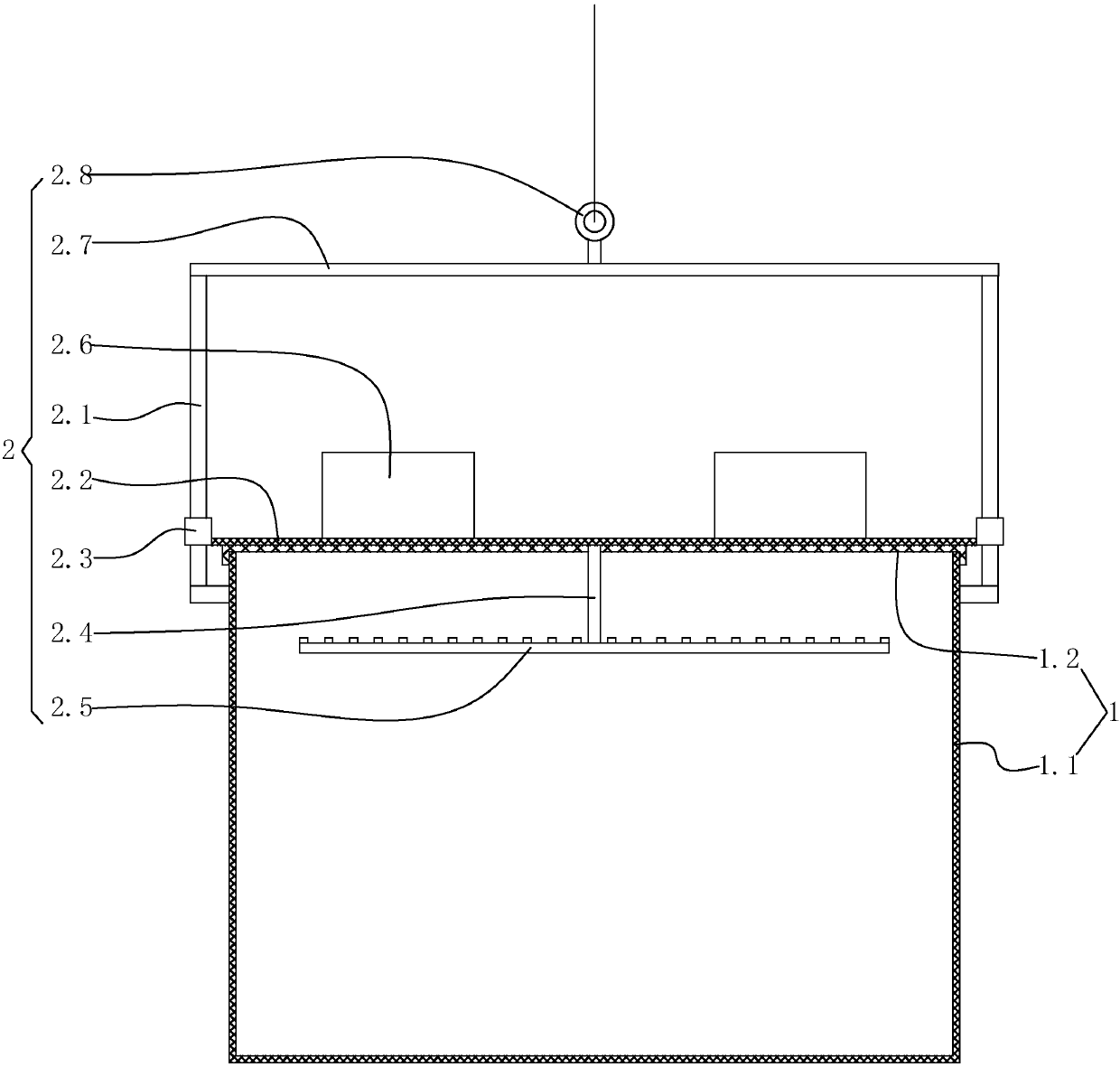 Anti-damaged cuttlefish egg hatching and releasing device