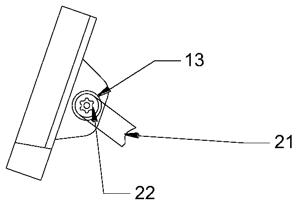 Supporting device for POS machine