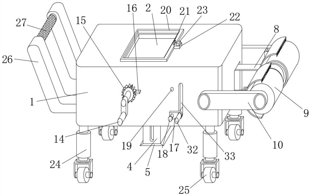 Flatness detection device for municipal road construction