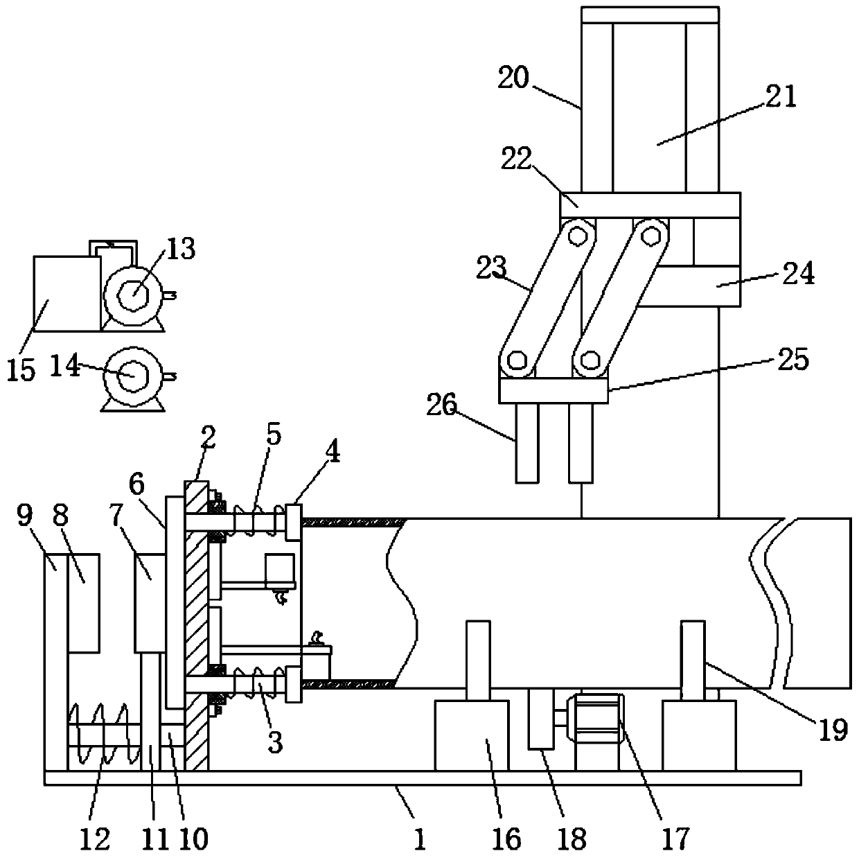 Port gluing device for pipeline connection and using method thereof