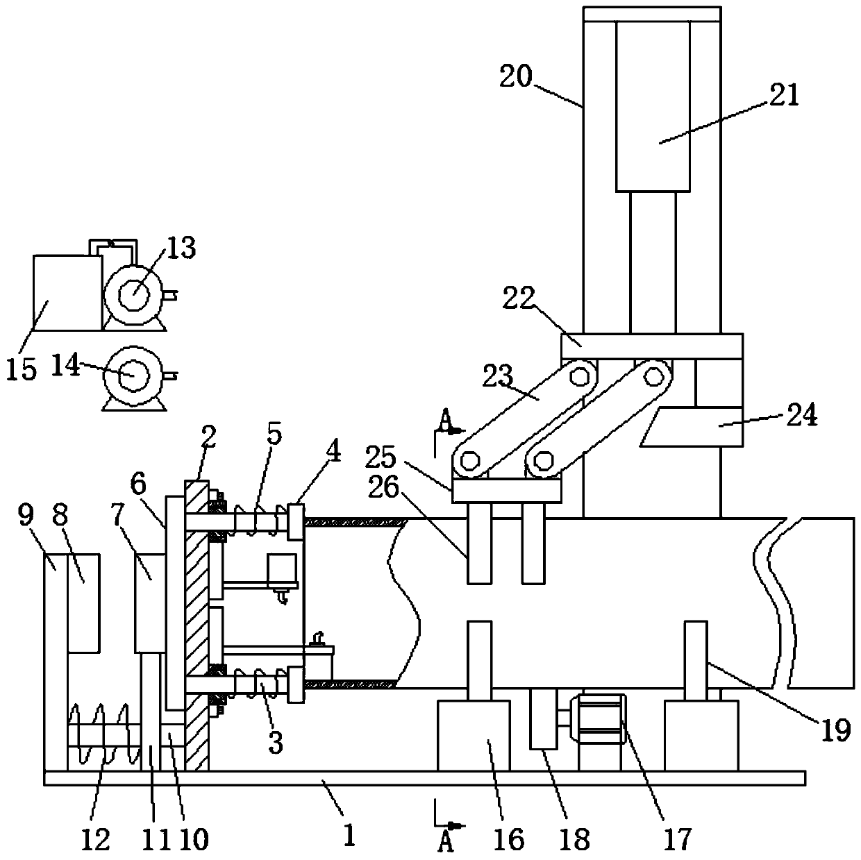 Port gluing device for pipeline connection and using method thereof