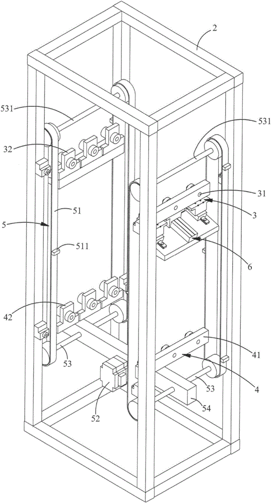 Lifting equipment for electronic element bearing tray