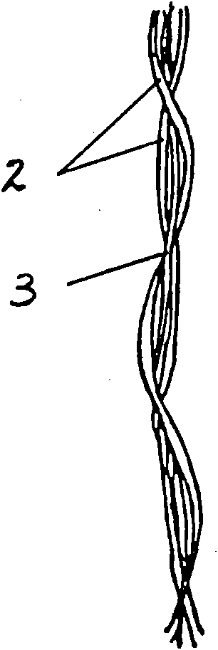 Coupling wire of FRP (Fiber Reinforced Plastics) and PTFE (Polytetrafluoroethylene) fiber