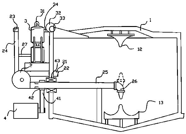 Air-free stone breeding oxygen-adding device