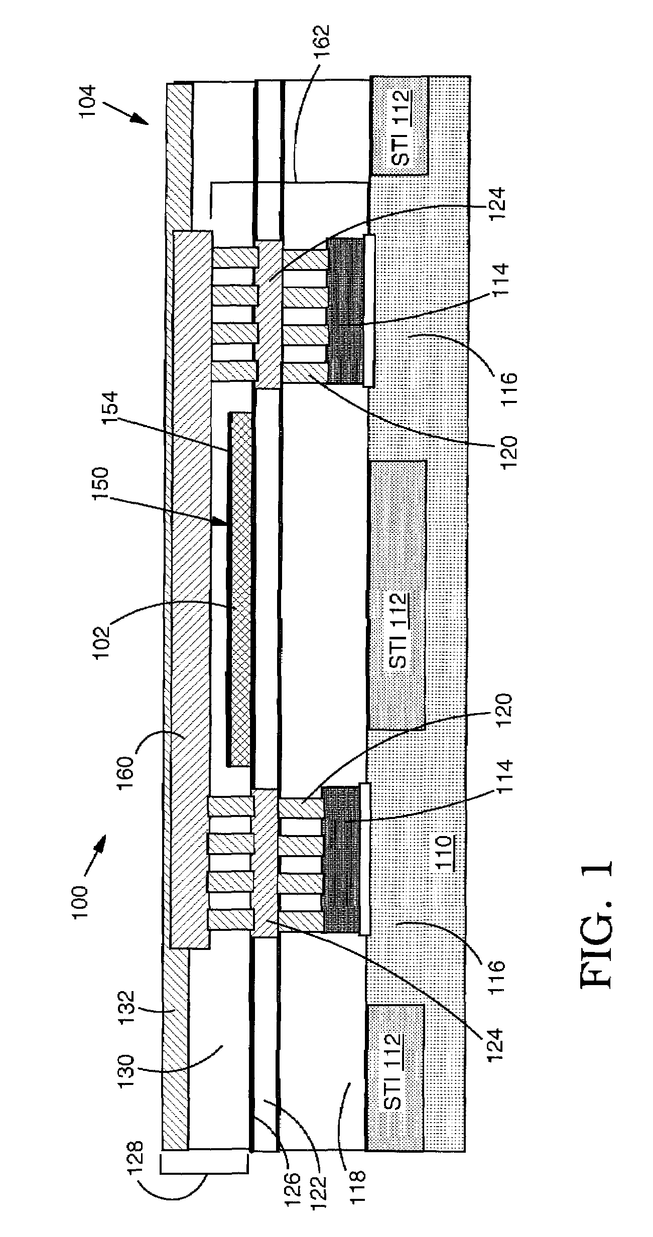 Heat dissipation for heat generating element of semiconductor device and related method