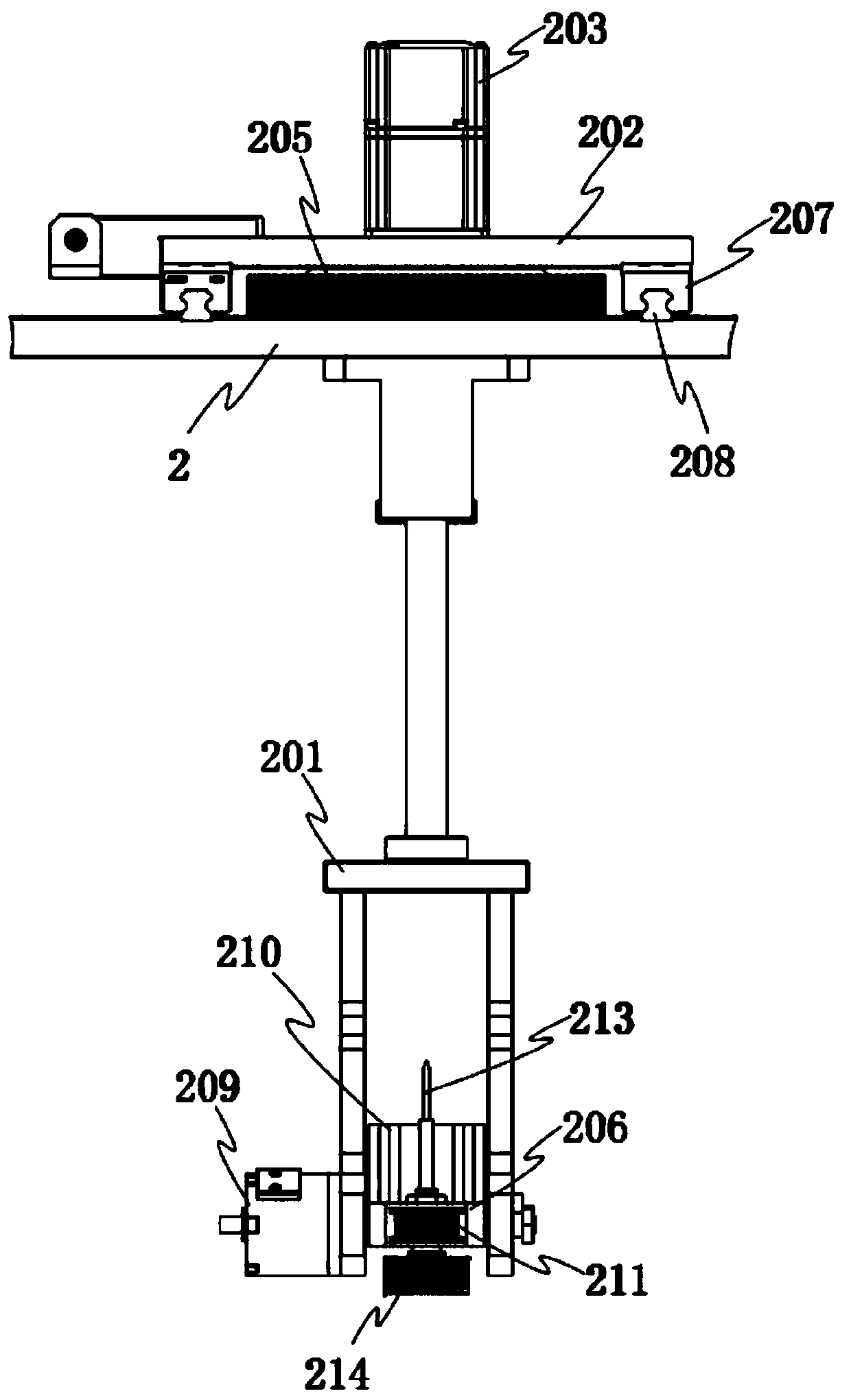 Grinding-drilling-labelling all-in-one machine for large-diameter metal pipe fitting