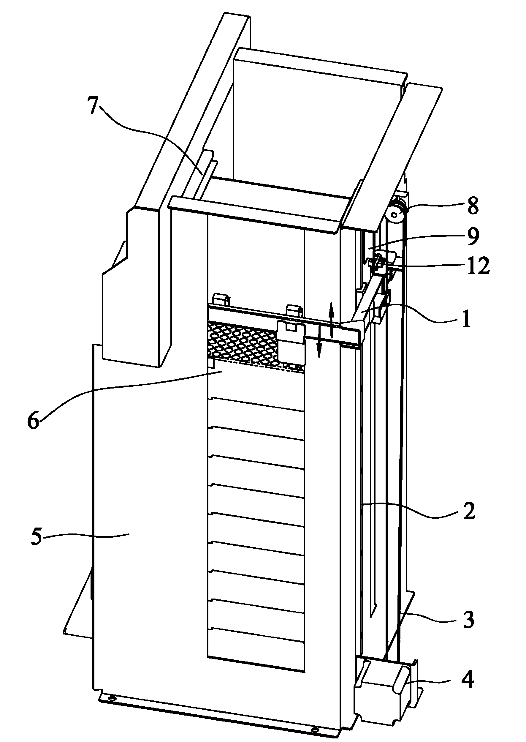 Cup box grabbing mechanism and cup box grabbing method