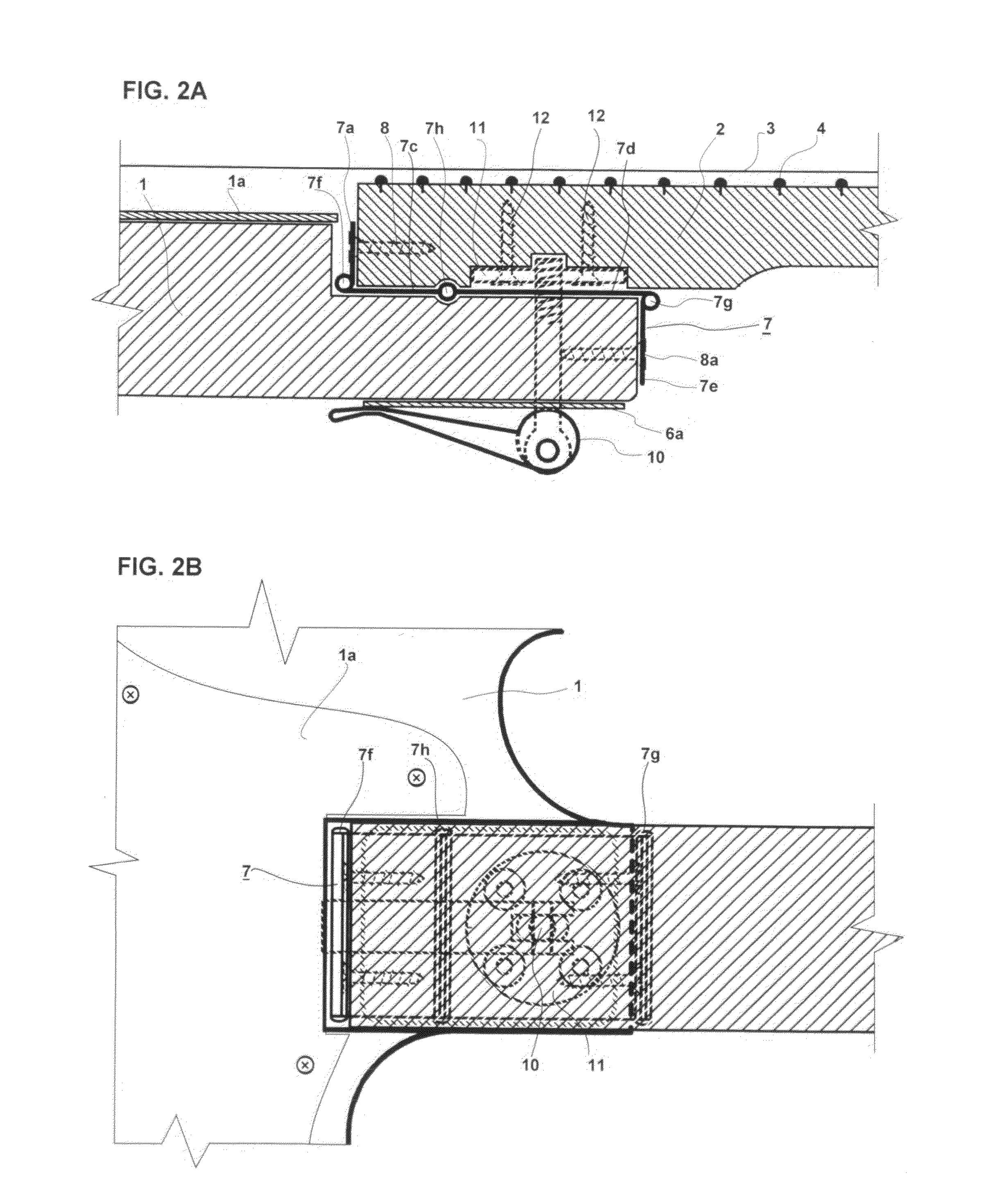 Folding mechanism for bolt-on neck stringed instruments