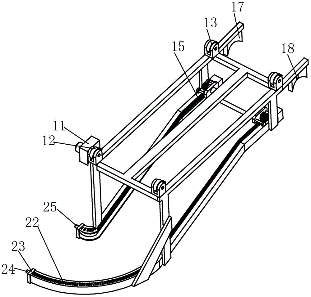 Automatic grasping climbing and placing system capable of realizing steering conveyance