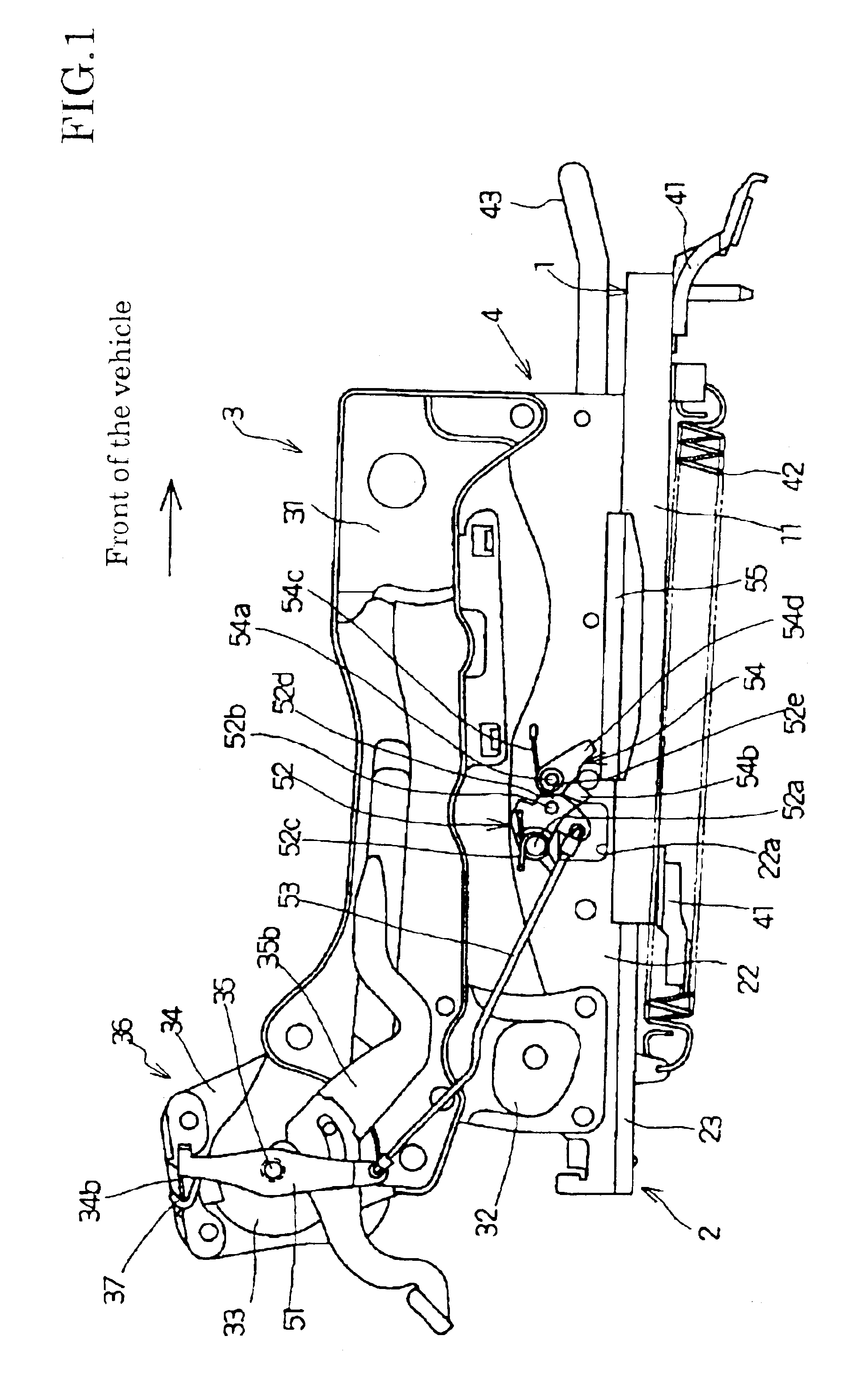 Walk in apparatus for vehicle seat