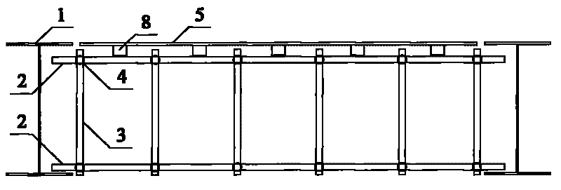 Formwork support system for steel frame structure cast-in-place concrete floorslabs