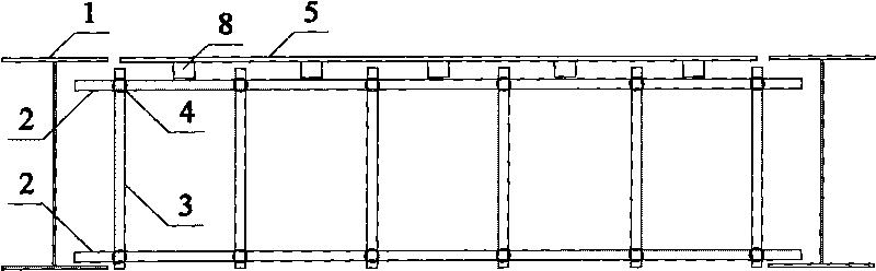 Formwork support system for steel frame structure cast-in-place concrete floorslabs