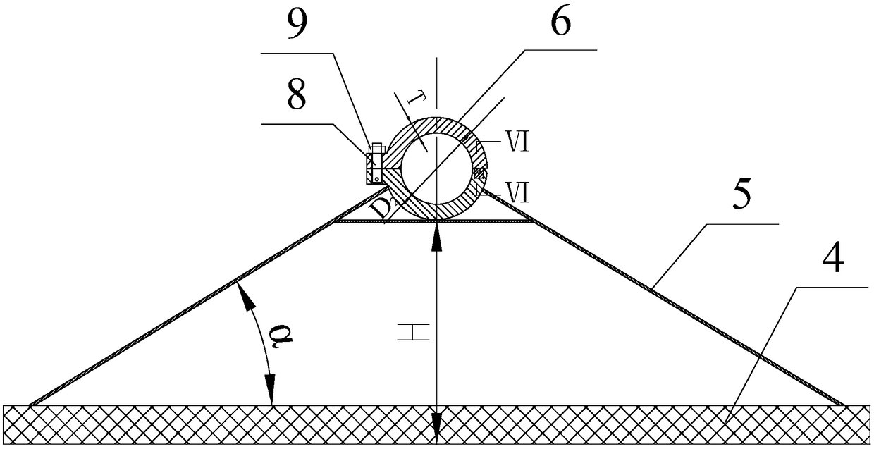 A carbon dioxide explosion shock wave pressure test device and test method thereof