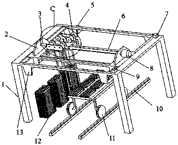 Automatic stacking device for tunnel kiln