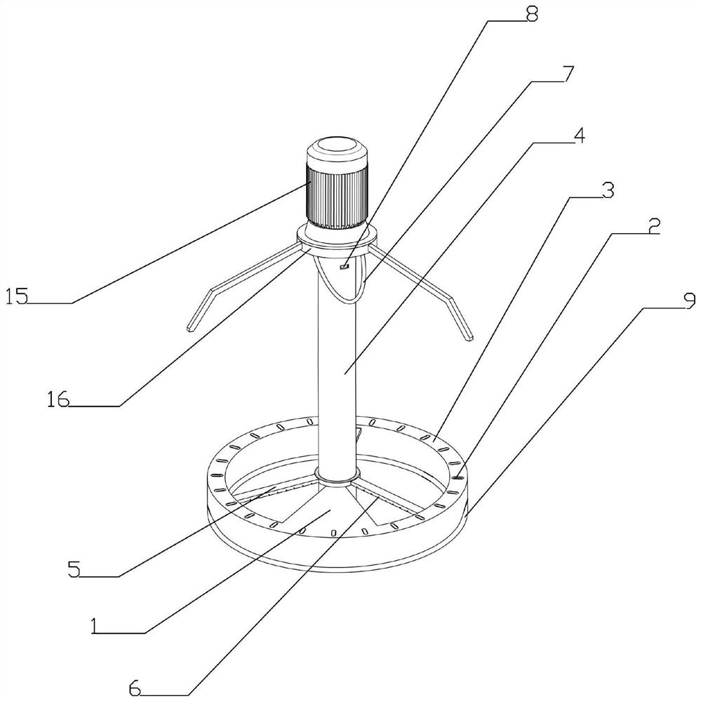 A multi-ring porous construction device for cutting off uncured cement concrete pile heads