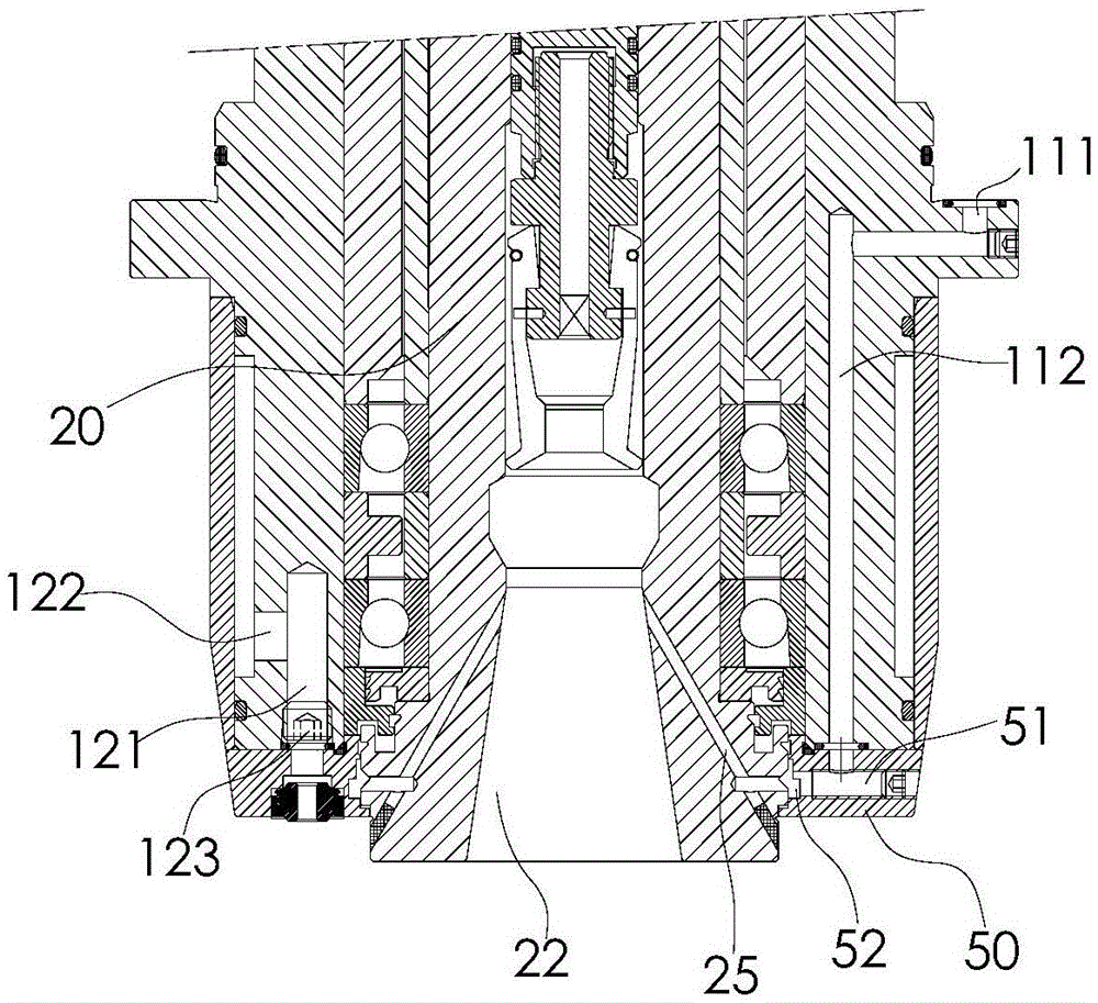 A high-speed direct-coupled spindle