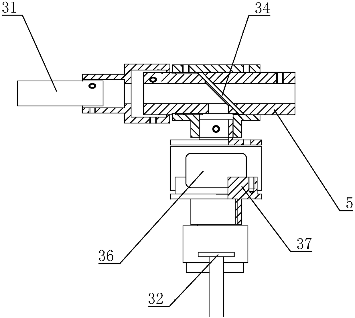 Smoke concentration detection test device and testing method thereof