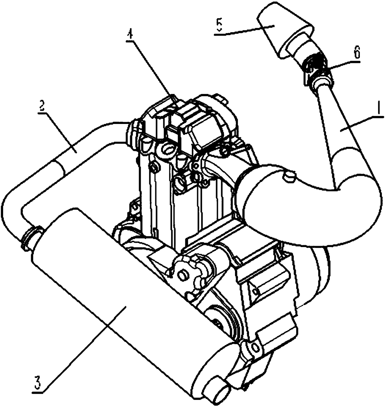 A special intake and exhaust system for fsae racing jh600 engine