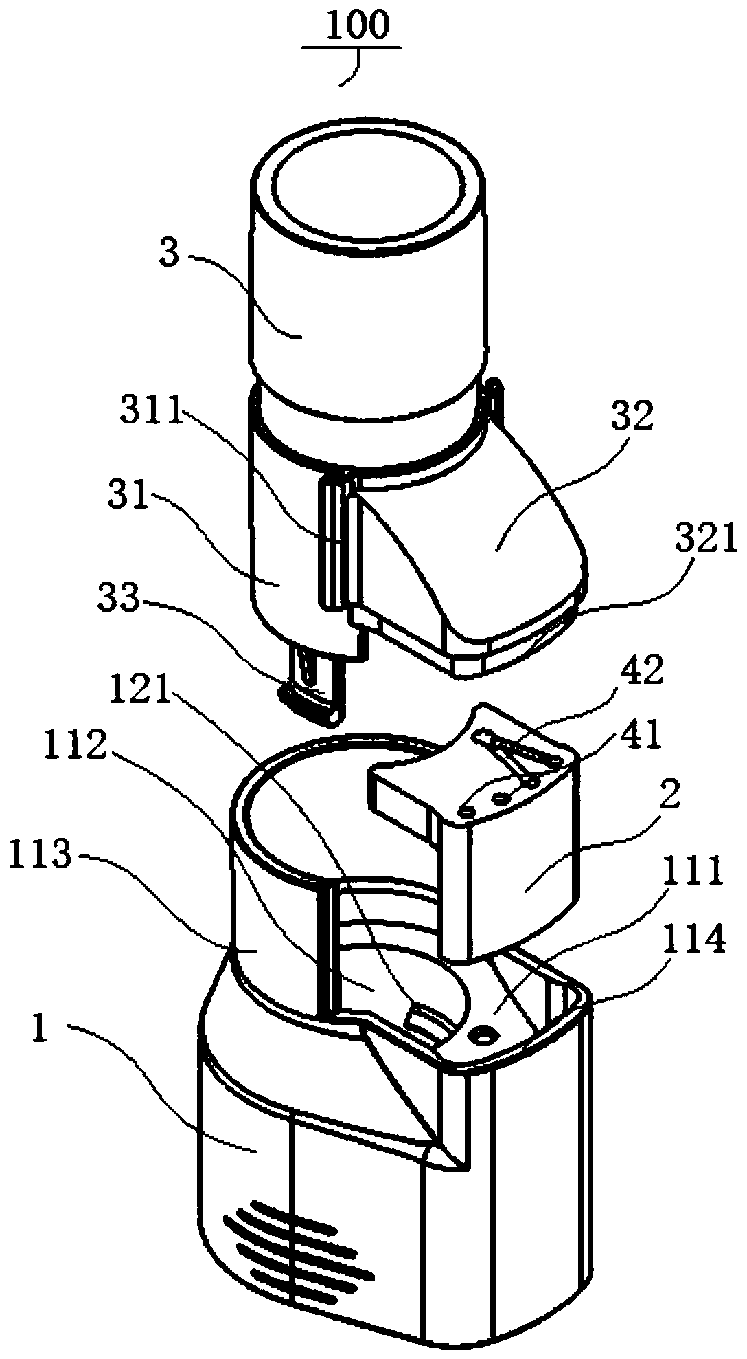 Ventilator connector and ventilator