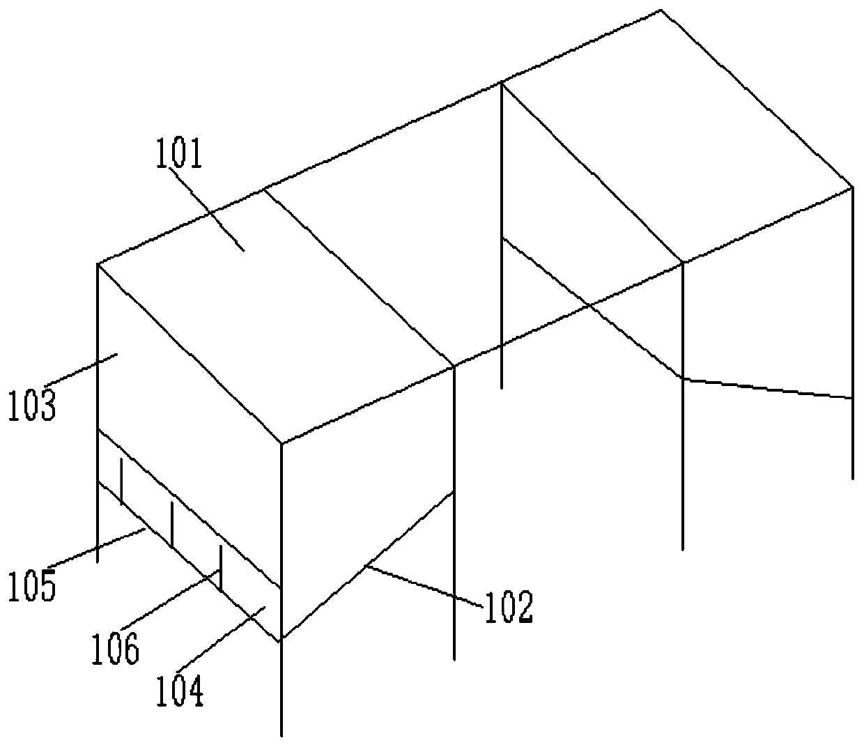 Symmetrical synchronous layered distributing and casting system and construction method for open trench tunnel lining