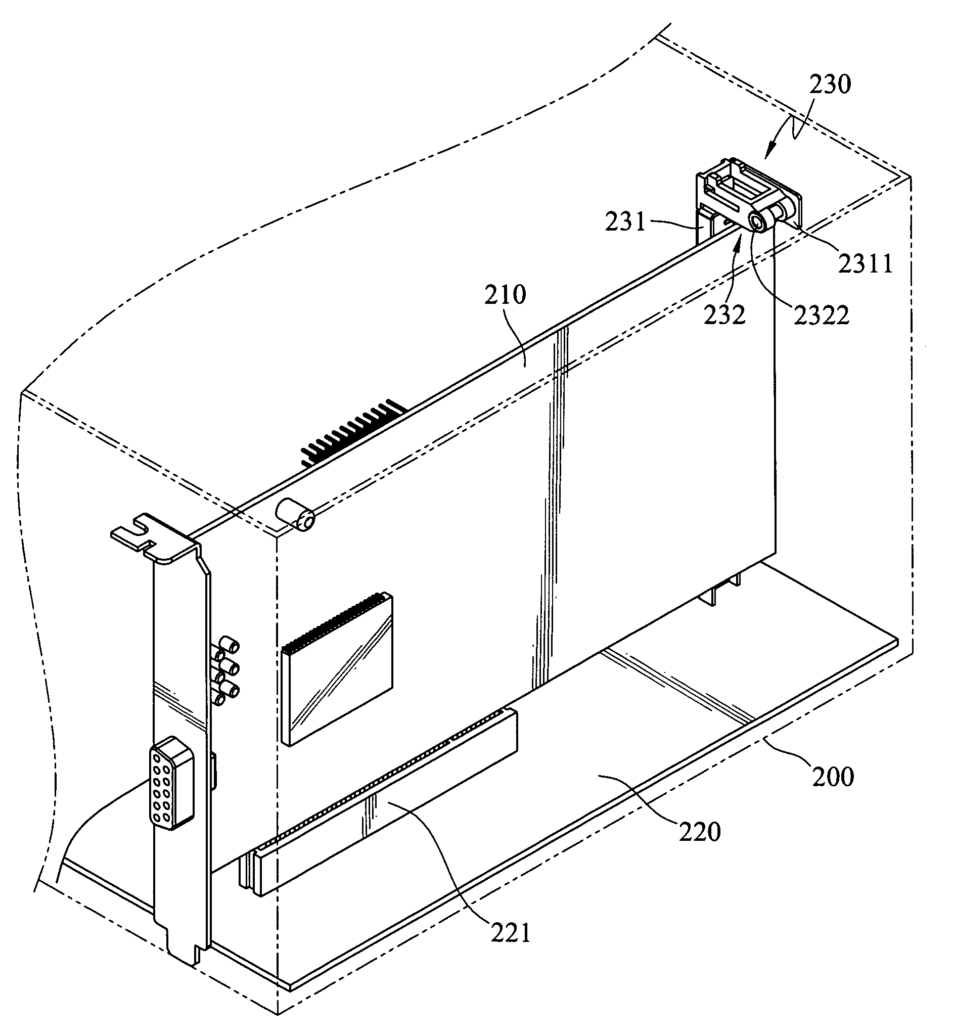 Interface card coupling structure