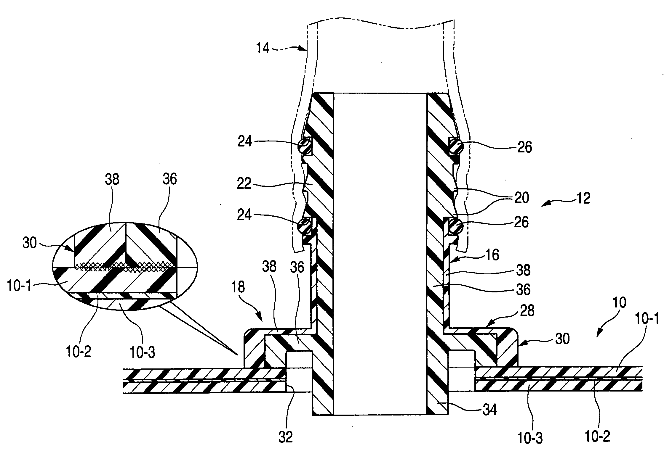 Welding joint for fuel tank