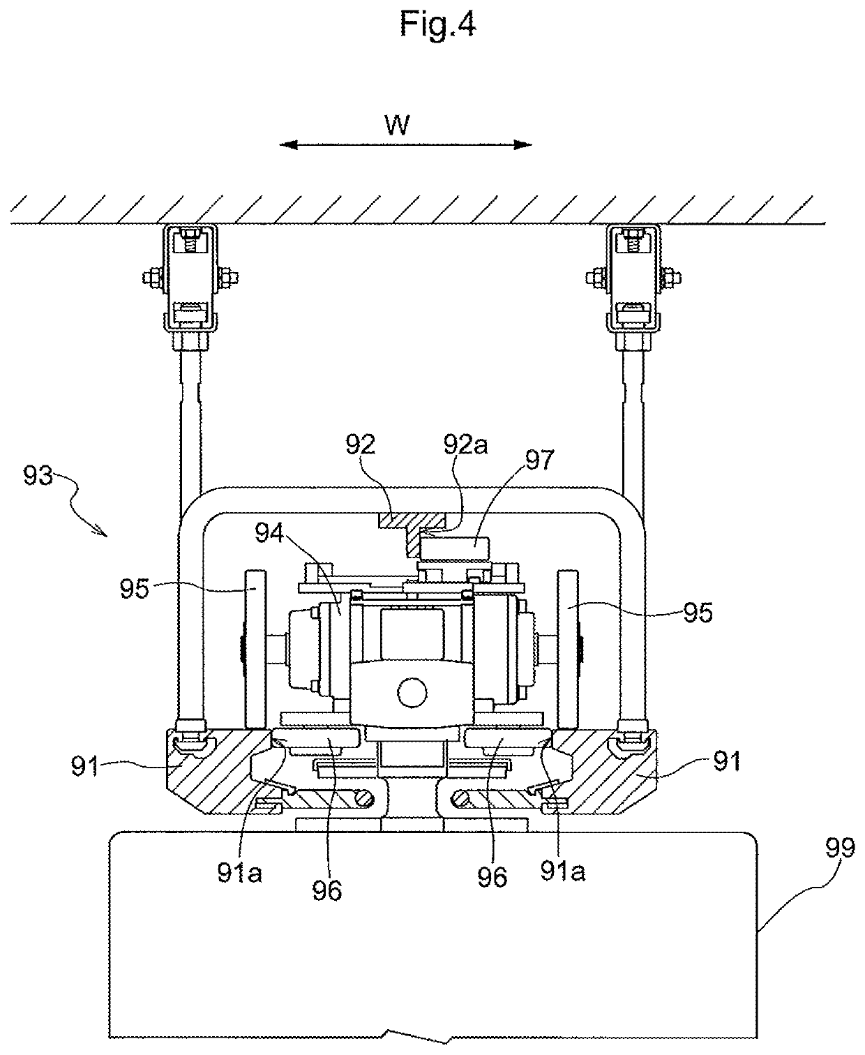 Rail inspection device and rail inspection system