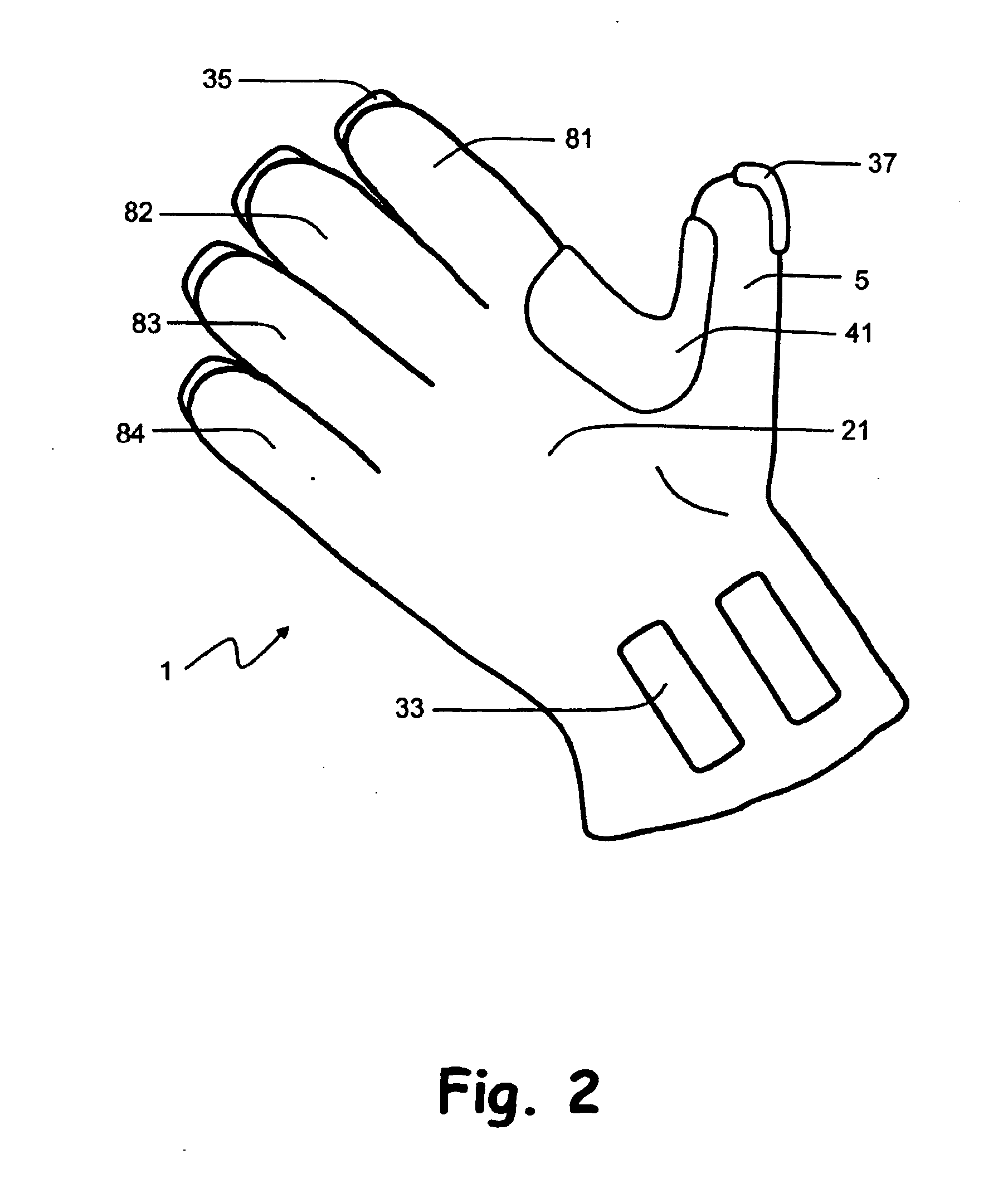 Handwear incorporating low-friction thenar segment