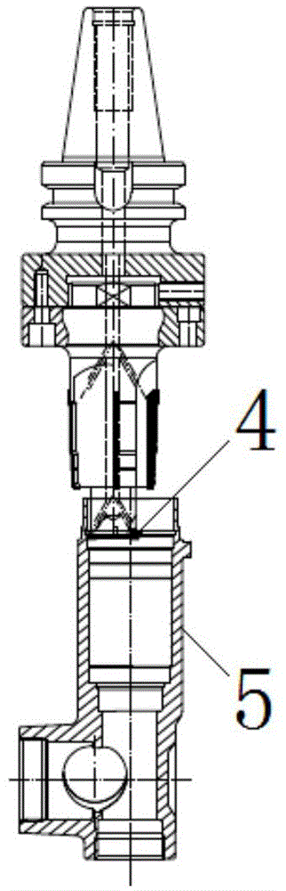 Hole internal processing integrated cutter and processing technique thereof