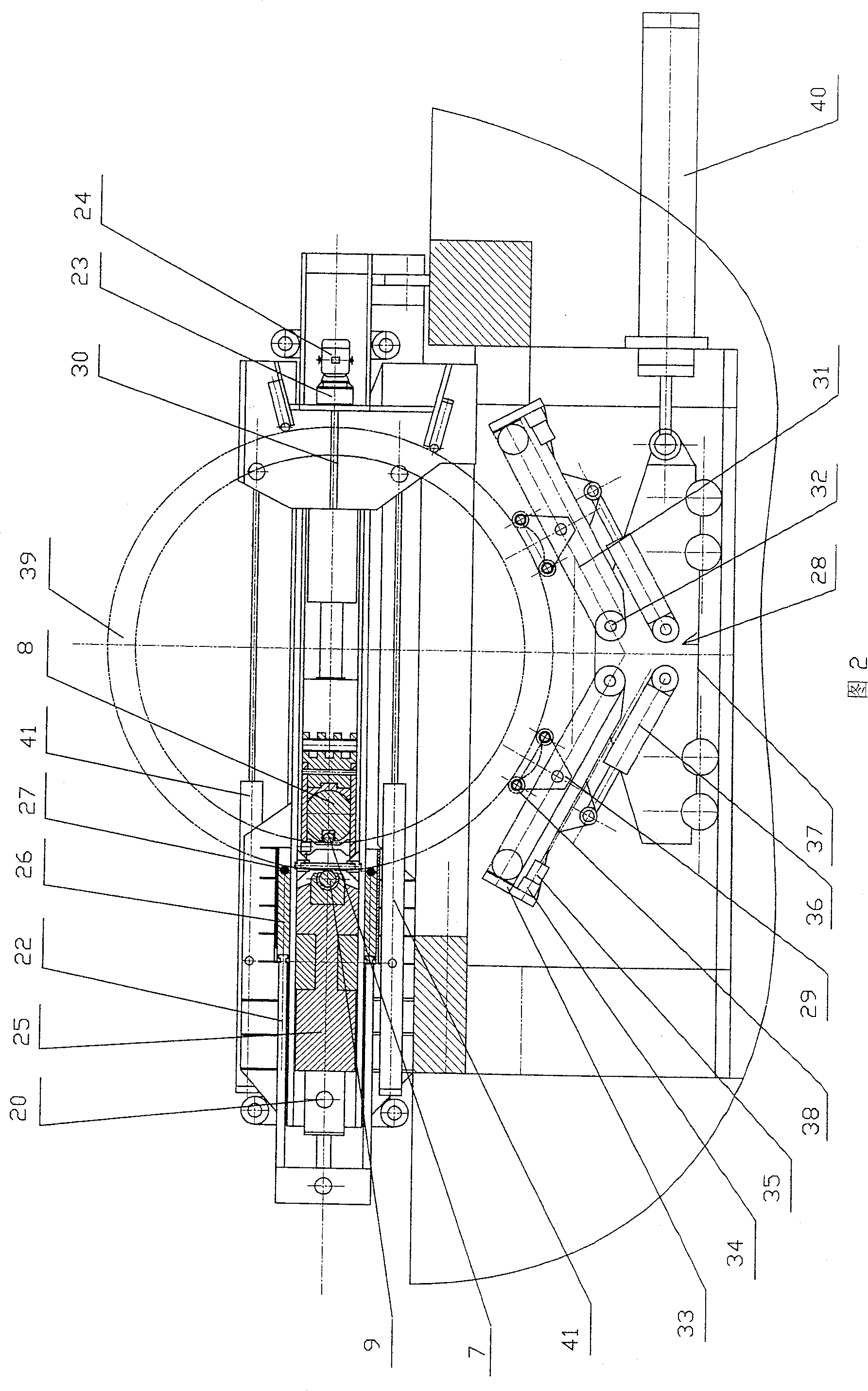 Semi-sank large precise ring rolling machine