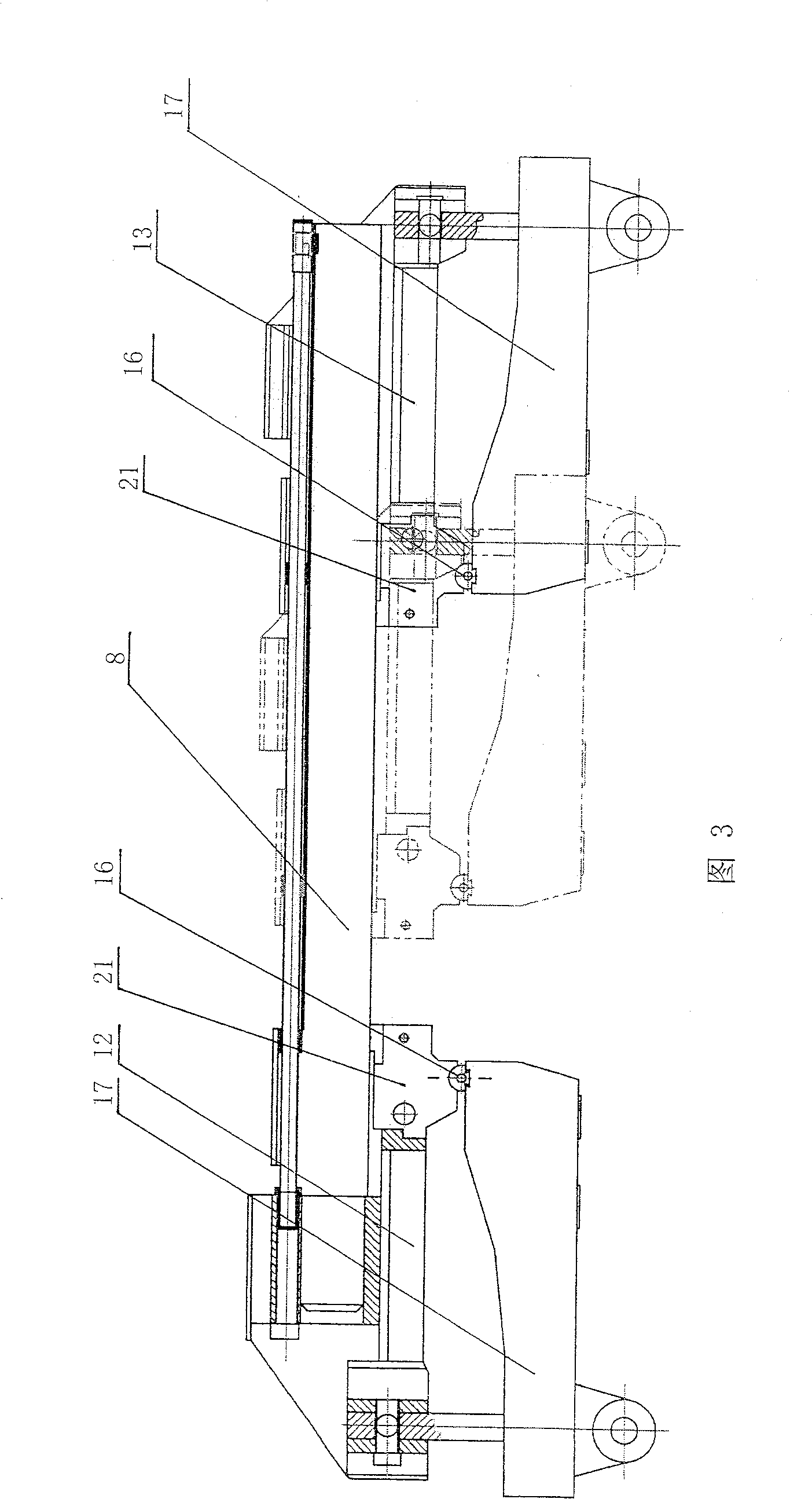 Semi-sank large precise ring rolling machine