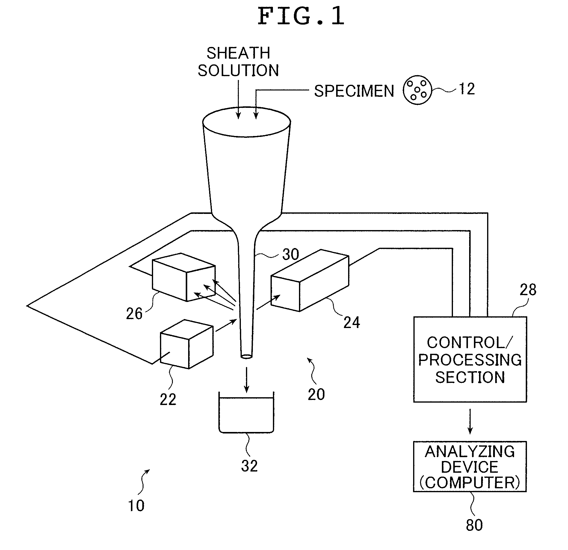 Fluorescence detecting device and fluorescence detecting method