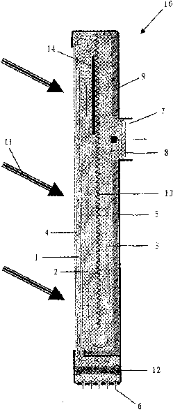 Solar air heater for heating air flow