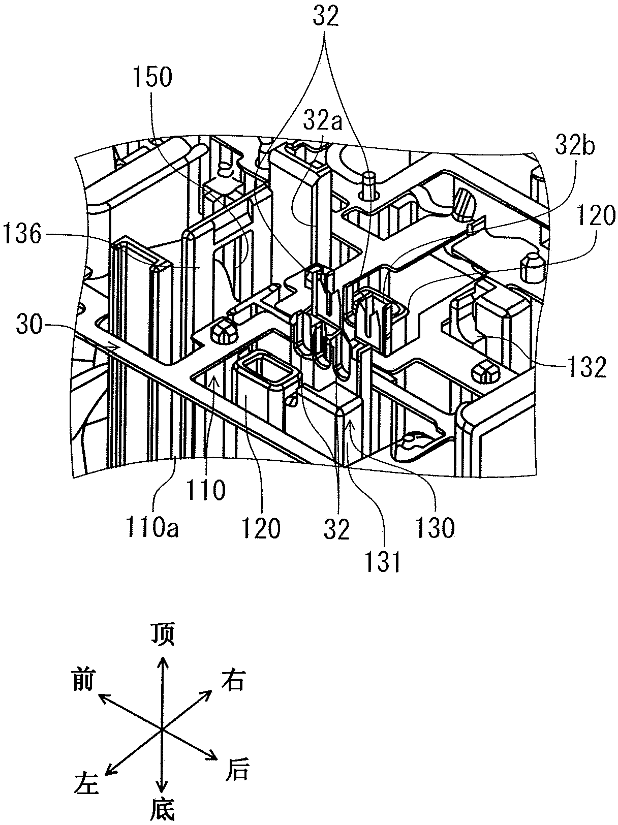 Electric wire holding structure