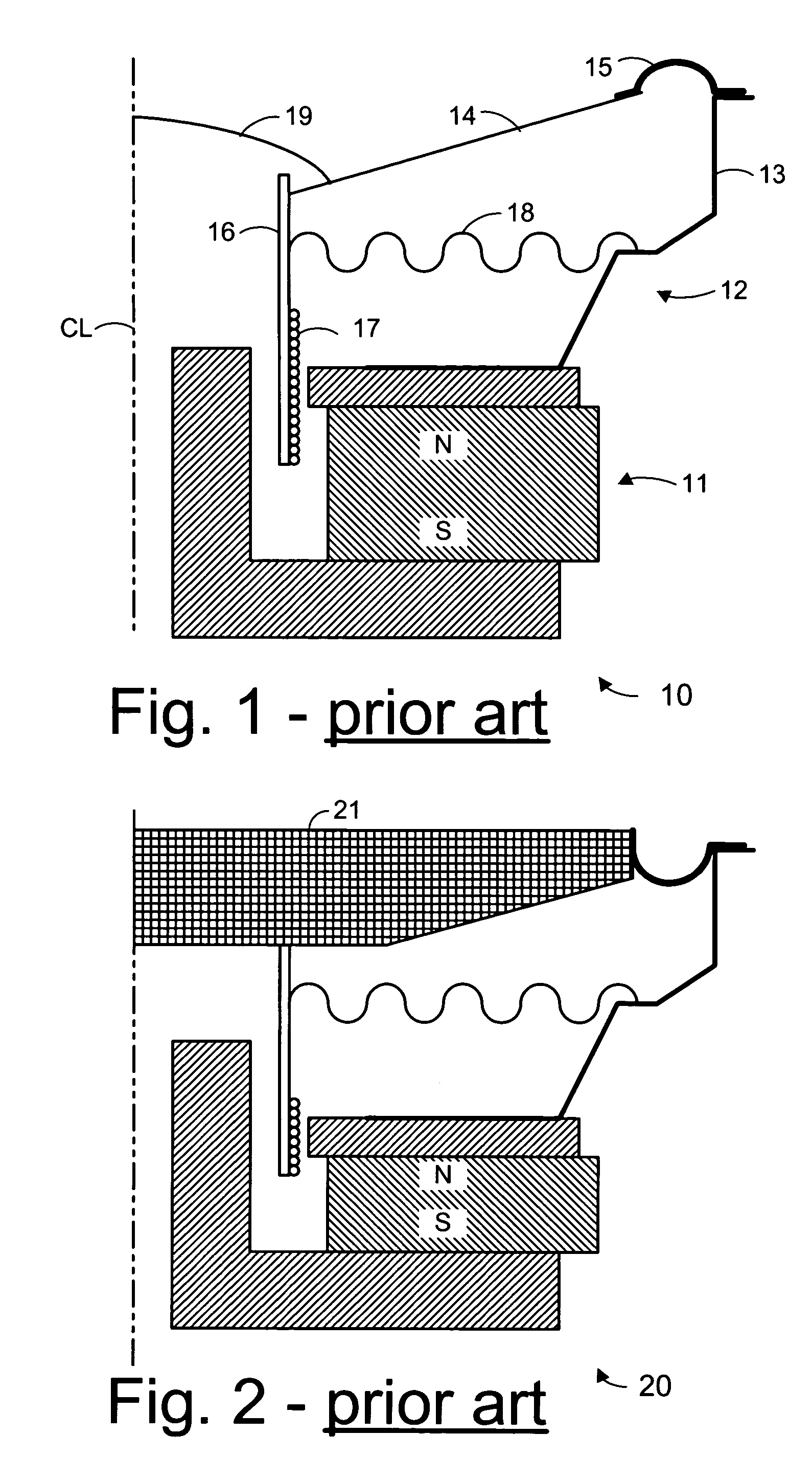 Nanoporous diaphragm for electromagentic transducer