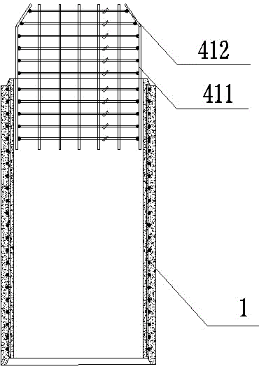 Reinforced concrete pipe for structure of rotatablely excavated pile shell