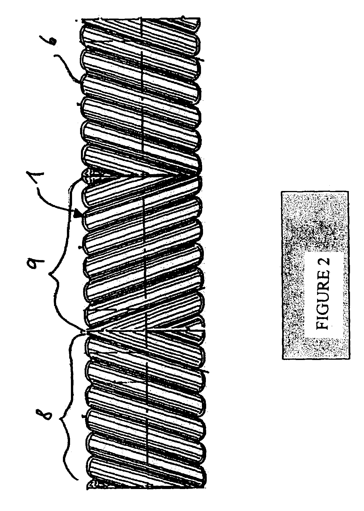 Multilayer polymer hose line or tubing having reduced length variations