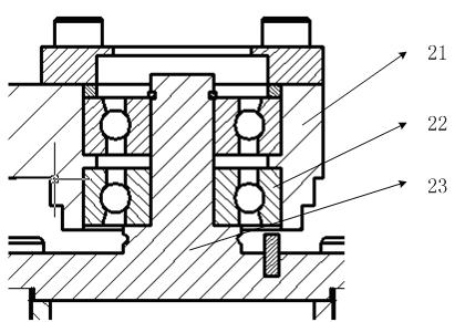 Wheel rim drive-type omnidirectional wheel capable of measuring feedback by using inductance angle displacement