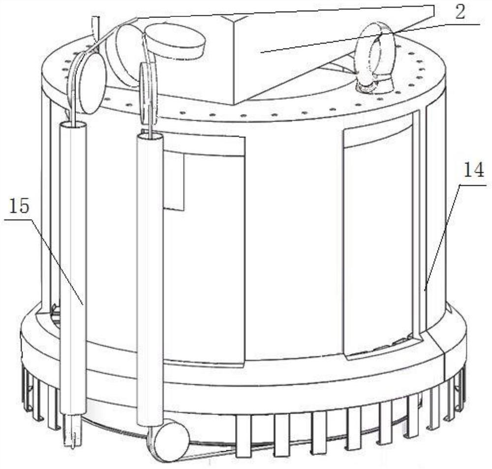 A large-diameter broken core extraction device