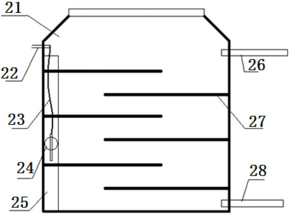 Curtain wall type solar indoor heating system