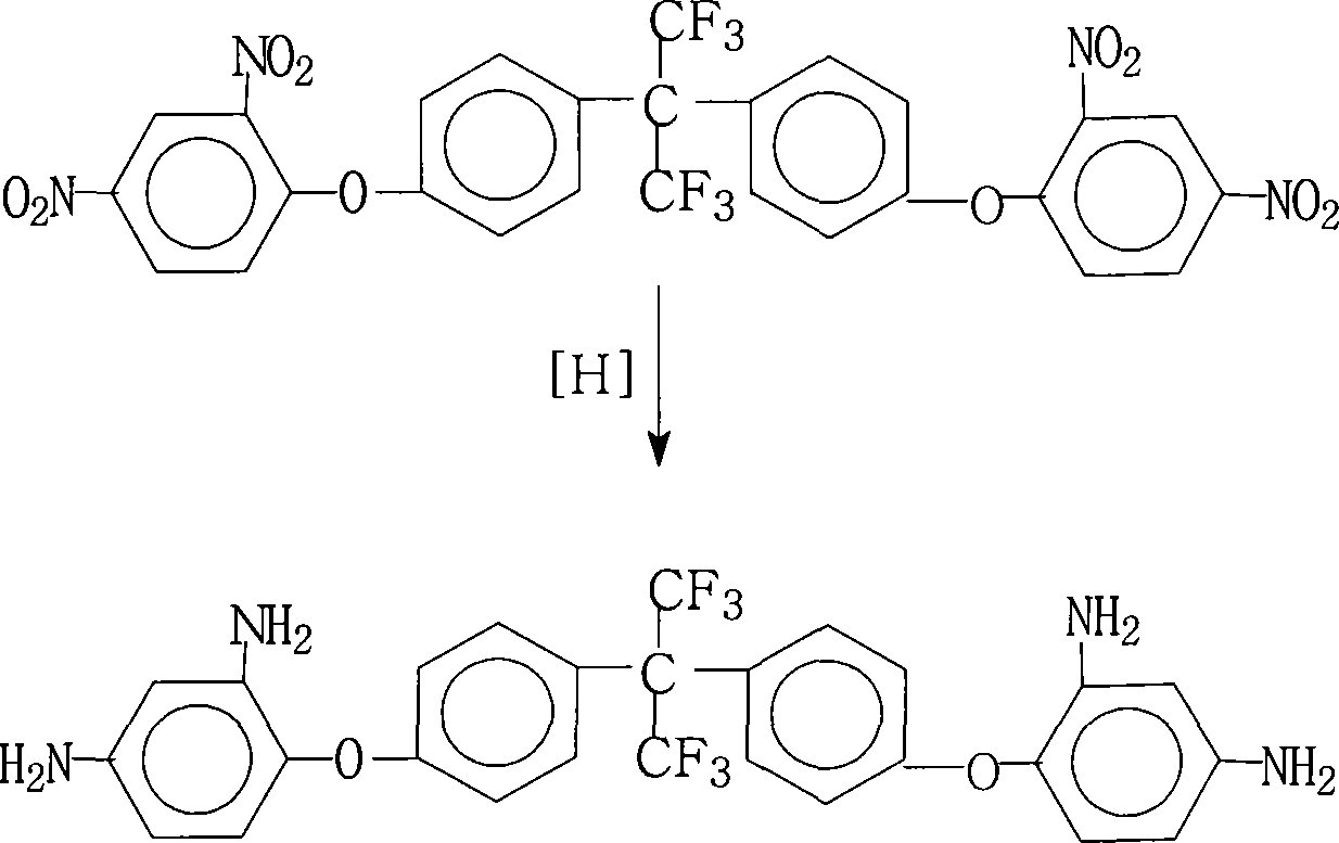 Process for producing 2,2-bis[2,4-diaminophenyloxy)phenyl]hexafluoropropane