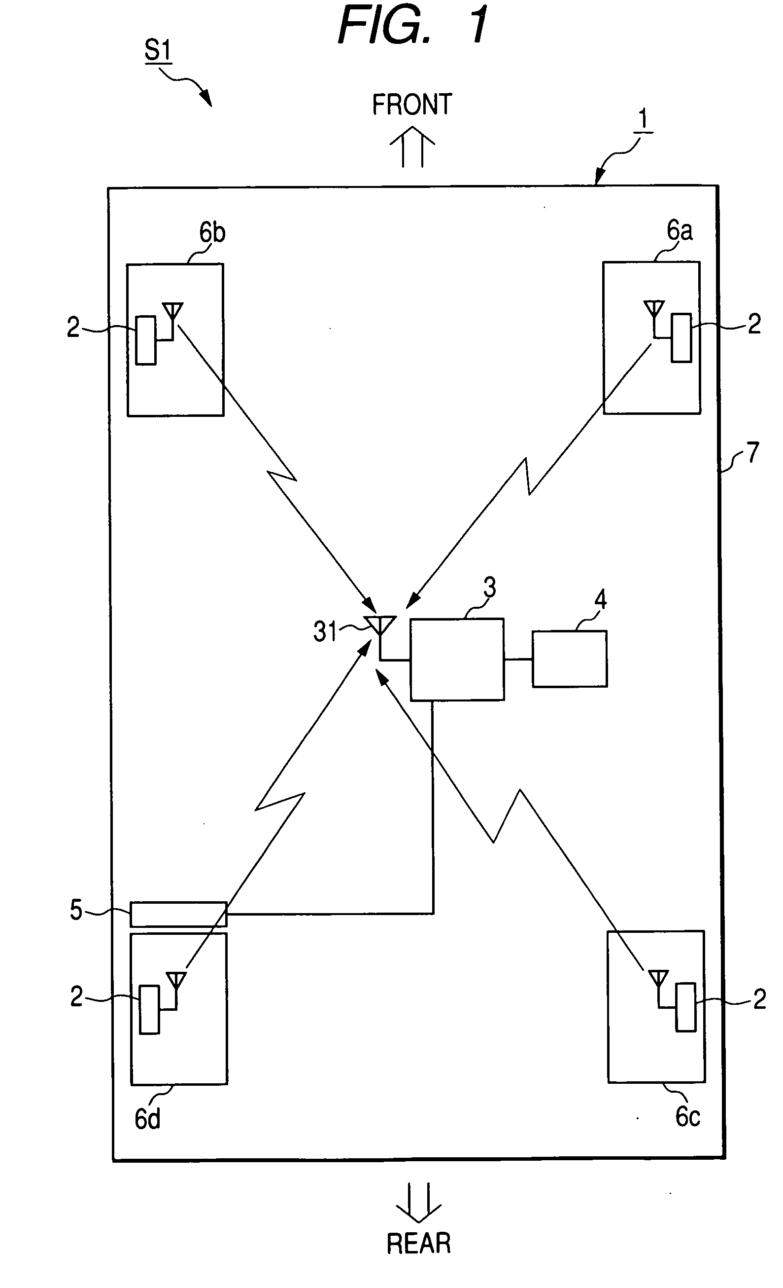 Wheel identifying apparatus and tire inflation pressure detecting apparatus with function of wheel identification