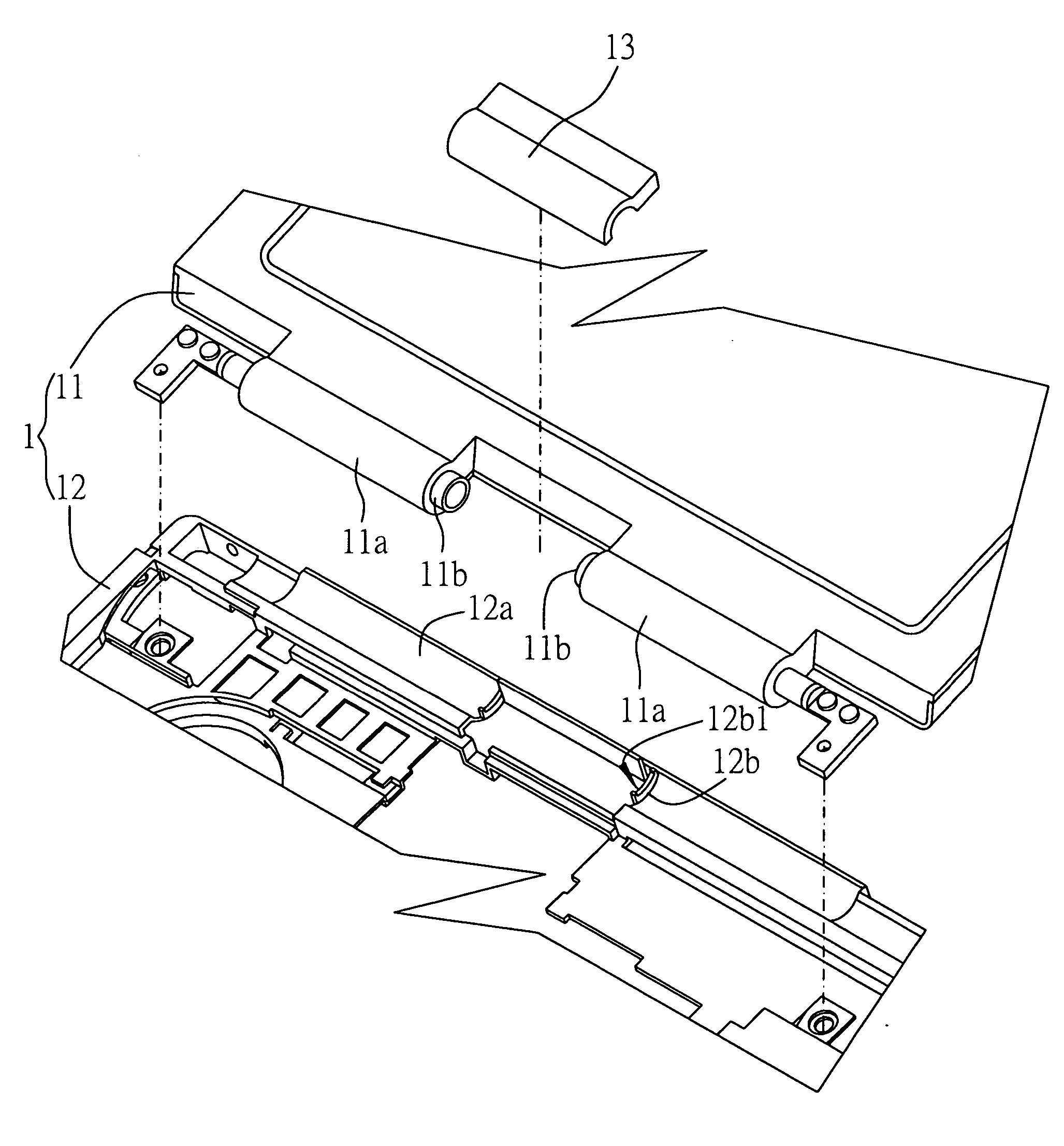 Electronic device hinge structure