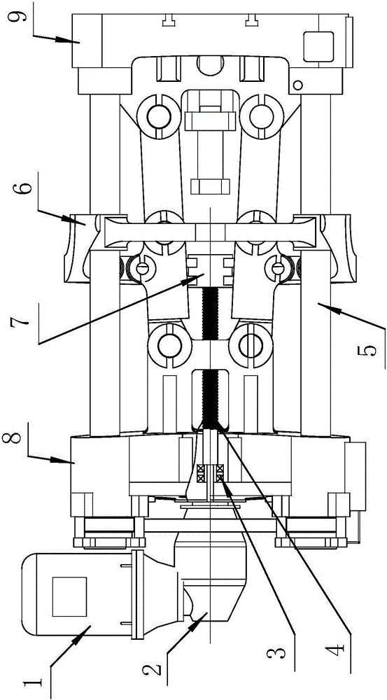 Electric mould clamping mechanism of injection moulding machine