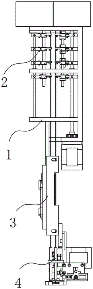 Two-color bead embroidery machine head