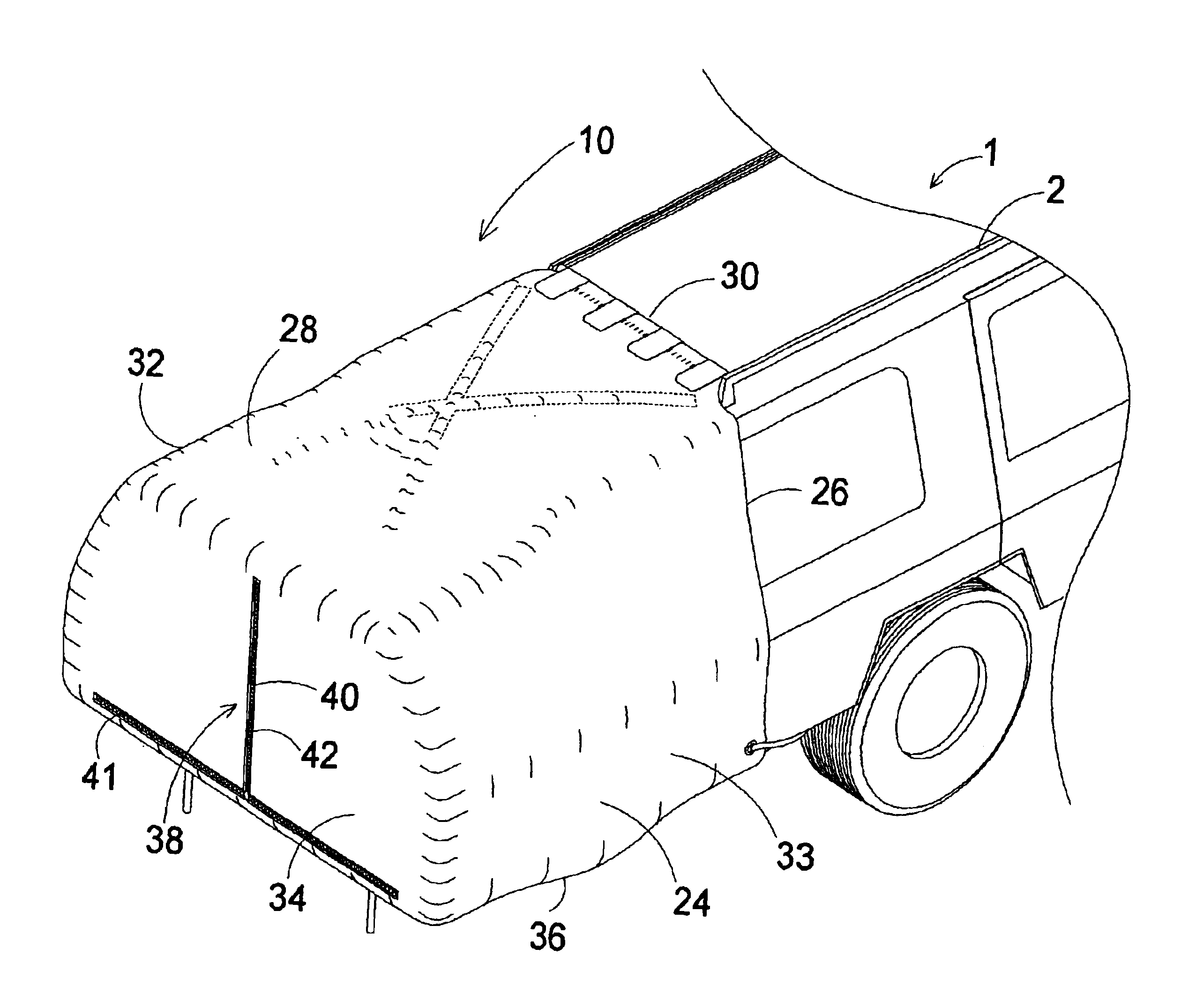 Temporary vehicle interior expansion system